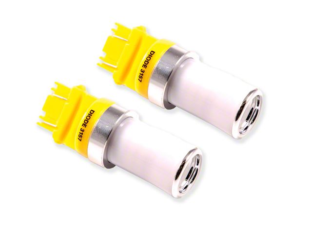 Diode Dynamics Amber Front Turn Signal LED Light Bulbs; 3157 HP48 (08-14 Challenger)