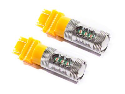 Diode Dynamics Amber Front Turn Signal LED Light Bulbs; 3157 XP80 (08-14 Challenger)