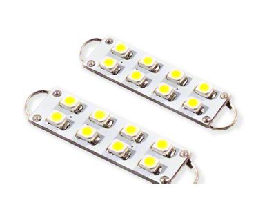 Diode Dynamics Blue LED Door Light Bulbs; 44mm SML8 (11-14 Charger)