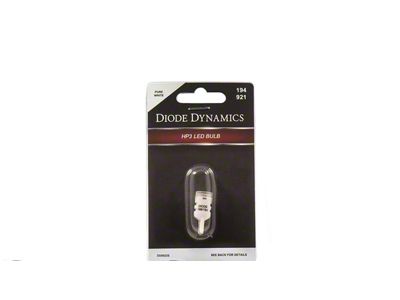 Diode Dynamics Pure White LED License Plate Bulbs; 194 HP3 (10-14 Charger)