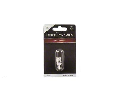 Diode Dynamics Pure White LED License Plate Bulbs; 194 HP5 (10-14 Charger)