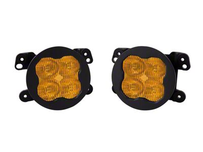 Diode Dynamics SS3 Max Type M ABL LED Fog Light Kit; Yellow SAE Fog (11-14 Charger)