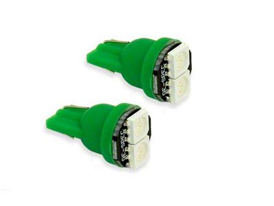 Diode Dynamics Green LED Map Light Bulbs; 194 SMD2 (00-13 Corvette C5 & C6)