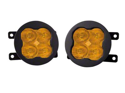 Diode Dynamics SS3 Max Type A ABL LED Fog Light Kit; Yellow SAE Fog (15-17 Mustang GT, EcoBoost)