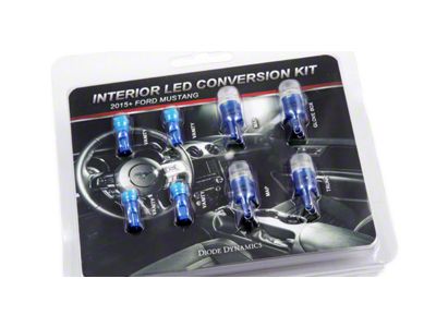 Diode Dynamics Stage 1 LED Interior Lighting Kit; Blue (15-17 Mustang)