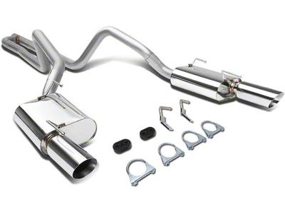 Cat-Back Exhaust System with Polished Tips (05-10 Mustang V6)