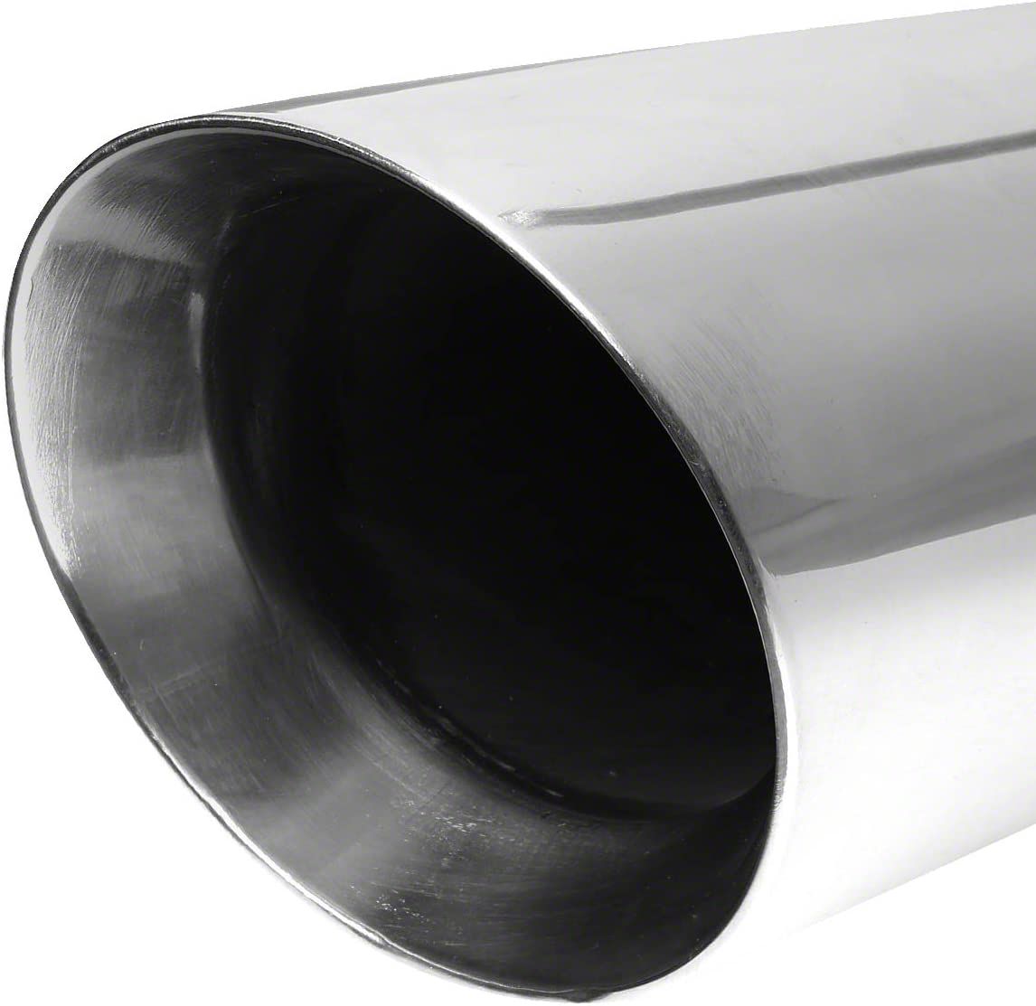 AUXITO Black Stainless Exhaust Tail Pipe Tip – 304 Steel, Matte Finish, Direct Fit
