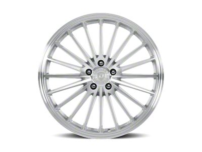 Dolce Performance Ghost Gloss Silver Machined Face Wheel; 20x8.5; 38mm Offset (10-14 Mustang)