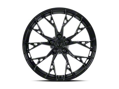 Dolce Performance Aria Gloss Black Wheel; Rear Only; 20x10; 40mm Offset (15-23 Mustang GT, EcoBoost, V6)