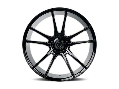 Dolce Performance Vain Gloss Black Wheel; 19x8.5; 35mm Offset (15-23 Mustang GT, EcoBoost, V6)