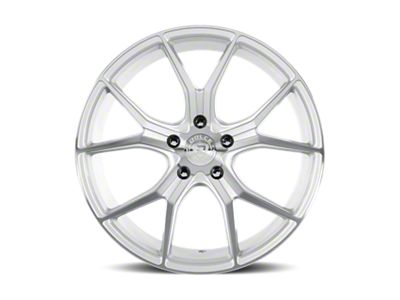 Dolce Performance Monza Gloss Silver Machined Face Wheel; 18x8.5; 35mm Offset (94-98 Mustang)