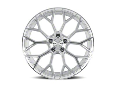 Dolce Performance Pista Gloss Silver Machined Face Wheel; 18x8.5; 35mm Offset (94-98 Mustang)