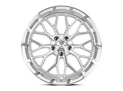 Dolce Performance Magari Gloss Silver Machined Face Wheel; Rear Only; 20x10; 35mm Offset (24-26 Mustang)