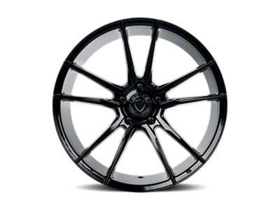 Dolce Performance Vain Gloss Black Wheel; 19x8.5; 35mm Offset (24-25 Mustang)