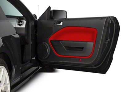 SpeedForm Door Insert Covers; Red (05-09 Mustang)