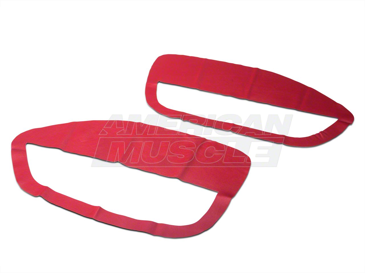 SpeedForm Mustang Door Insert Covers; Red 102217 (0509 Mustang) Free