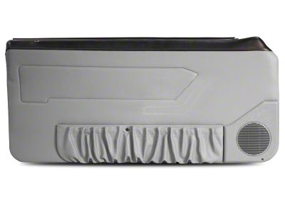 OPR Door Panels with Power Windows and Map Pockets; Titanium Gray (87-93 Mustang Coupe, Hatchback)