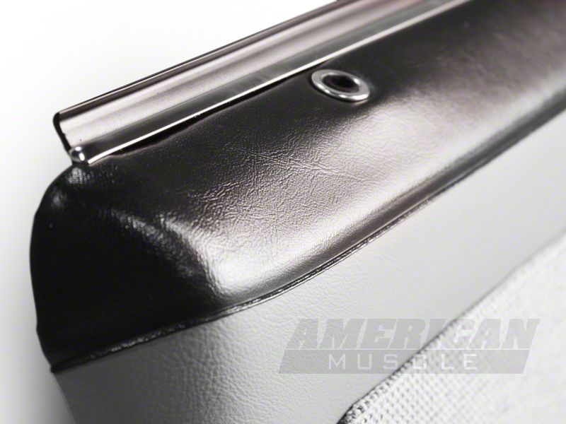 Mustang Door Panels with Power Windows and Carpeting; Titanium