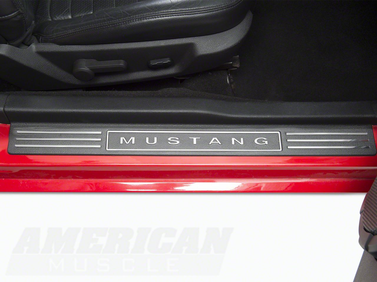 SpeedForm Door Sill Trim Inserts; Chrome (05-09 Mustang)