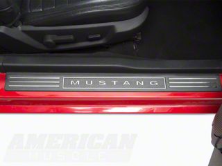 SpeedForm Door Sill Trim Inserts; Chrome (05-09 Mustang)