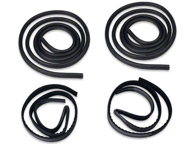 OPR Door To Body and Window Run Channel Weatherstrip Kit (79-93 Mustang Coupe, Hatchback)