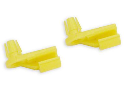 OPR Door Lock Rod Clips; Pair (86-93 Mustang)