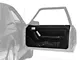 OPR Door Panels with Power Windows and Map Pockets; Black (87-93 Mustang Coupe, Hatchback)