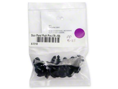 Door Panel Push Pin Kit (79-93 Mustang)