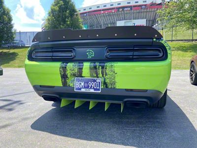 DownForce Solutions Wicker Bill; Satin Black (15-23 Challenger SRT Hellcat, Excluding Widebody)