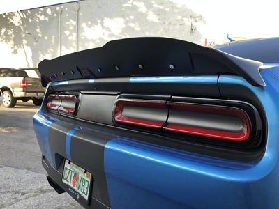 DownForce Solutions Wicker Bill; Satin Black (19-23 Challenger SRT w/ Performance Spoiler)