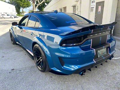 DownForce Solutions Side Splitters; Street Version (20-23 Charger Widebody)