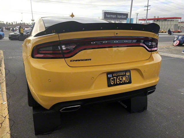 DownForce Solutions Wicker Bill; Satin Black (15-18 Charger SRT; 19-23 Charger GT, R/T, Scat Pack, SRT Hellcat, Excluding Widebody)