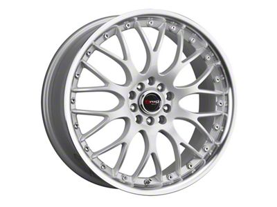 Drag Wheels DR19 Silver with Machined Lip Wheel; 18x7.5 (21-24 Mustang Mach-E, Excluding GT)