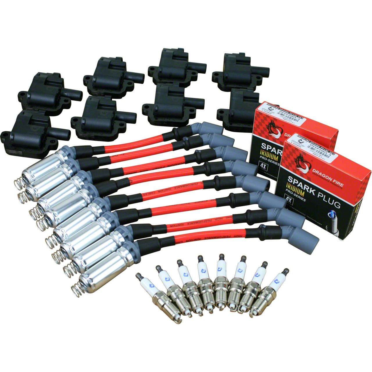 Dragon Fire Performance Ignition Tune Up Kit; Black (98-02 5.7L Camaro)