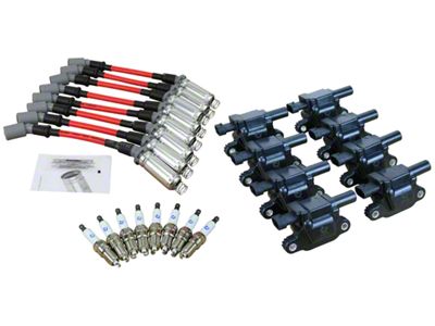 Dragon Fire Performance Ignition Tune Up Kit; Black (16-21 6.2L Camaro w/ Square Coils)