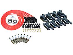 Dragon Fire Performance Ignition Tune Up Kit; Black (10-15 V8 Camaro w/ Square Coils)