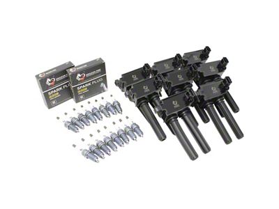 Dragon Fire Performance Ignition Tune Up Kit; Black (08-23 V8 HEMI Challenger)