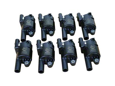 Dragon Fire Performance Ignition Coil Packs; Black (05-13 Corvette C6 w/ Round Coils)