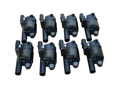 Dragon Fire Performance Ignition Coil Packs; Black (05-13 Corvette C6 w/ Round Coils)