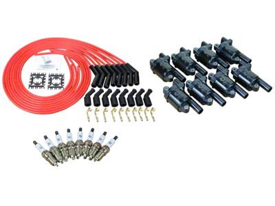 Dragon Fire Performance Ignition Tune Up Kit; Black (05-13 Corvette C6 w/ Square Coils)