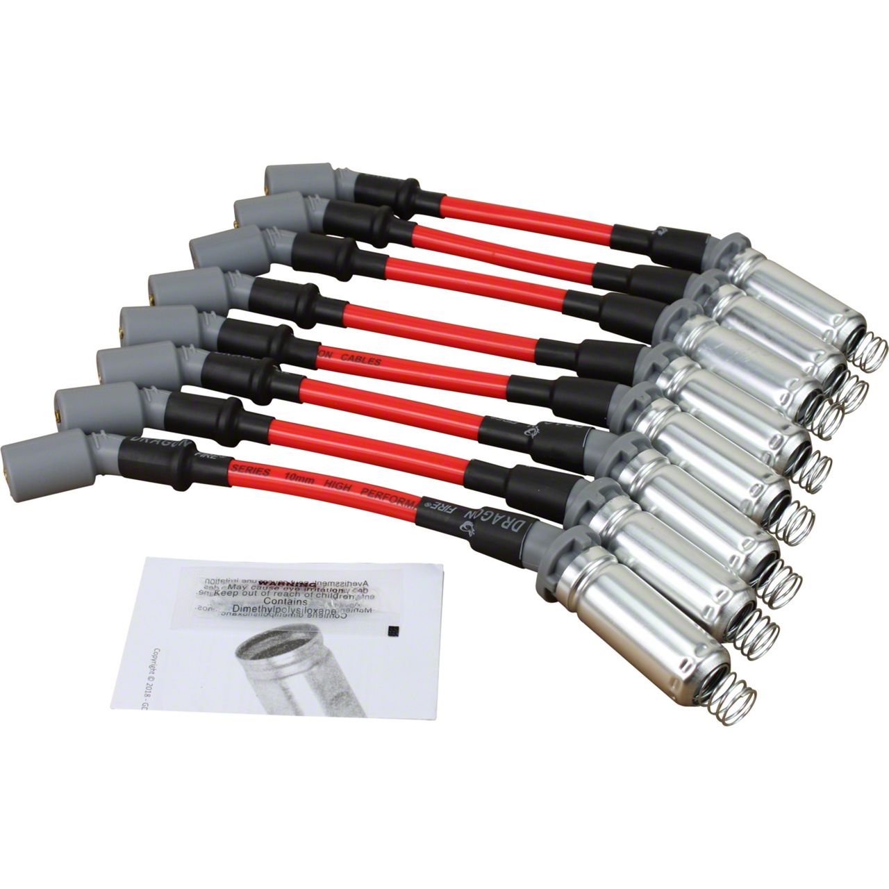 Dragon Fire Performance Corvette Spark Plug Wires; Red Dragon Fire Performance Corvette Spark Plug Wires; Red