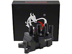 Dragon Fire Performance Ignition Coil Pack; Black (01-04 Mustang V6)