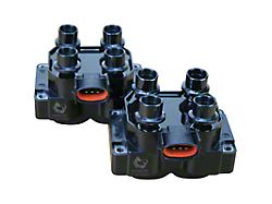 Dragon Fire Performance Ignition Coil Packs; Black (91-93 2.3L Mustang; 96-98 Mustang GT, Cobra)