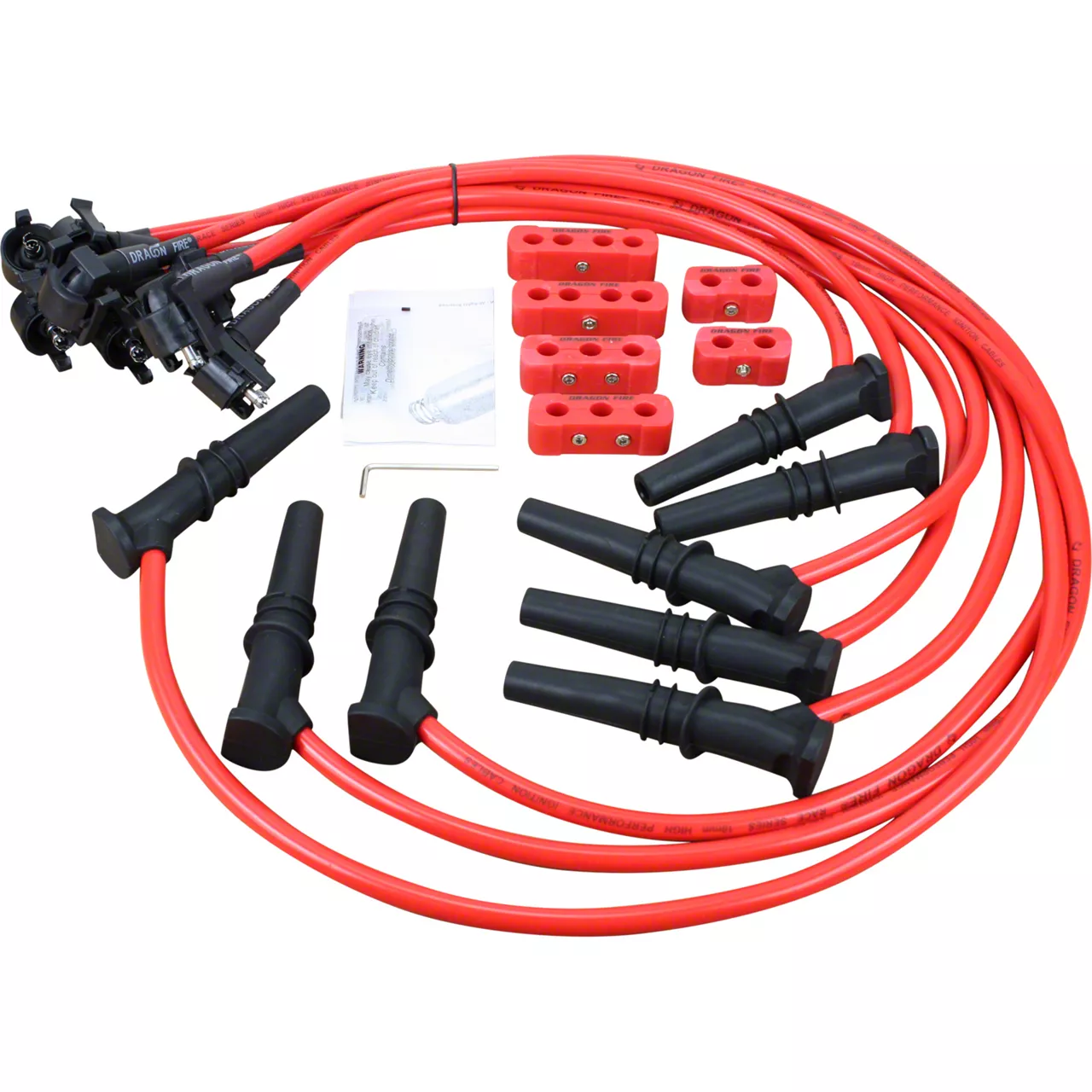 みんなが待ってた！＼再入荷待ち／人気ランキング Plug Spark Mustang Performance Fire Dragon Wires; PWJ110 Red アクセサリー