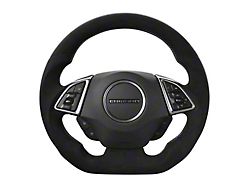 Drake Muscle Cars Steering Wheel; Alcantara (16-24 Camaro w/o Heated Steering Wheel)