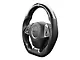Drake Muscle Cars Steering Wheel; Carbon Fiber with Leather Grips (16-24 Camaro w/o Heated Steering Wheel)