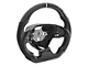Drake Muscle Cars Steering Wheel; Carbon Fiber with Leather Grips (16-24 Camaro w/o Heated Steering Wheel)