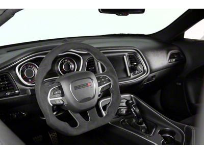 Drake Muscle Cars Steering Wheel; Alcantara (15-23 Challenger w/o Heated Steering Wheel)