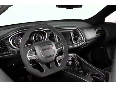 Drake Muscle Cars Steering Wheel; Alcantara (15-23 Challenger w/ Heated Steering Wheel)