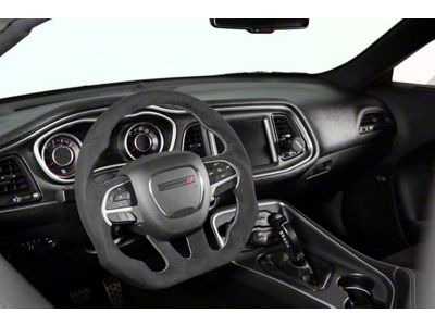 Drake Muscle Cars Steering Wheel; Alcantara (15-23 Charger w/o Heated Steering Wheel)